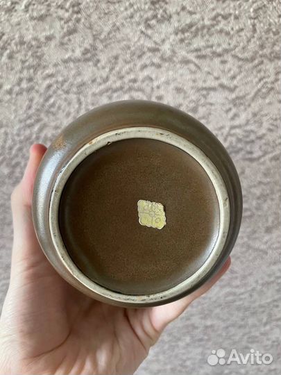 Чайник китайский на ручке старинный из керамики