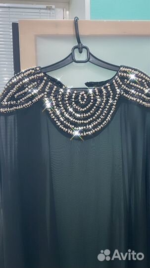 Абая накидка черная