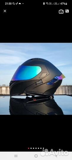 Мотошлем,модуляр,М-XXL,55-62 см