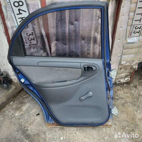 Дверь задняя левая шевроле ланос заз шанс