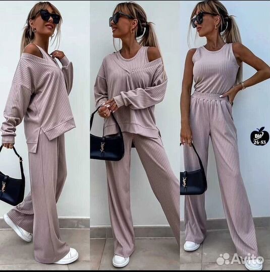 Костюм тройка женский от 44 до 50