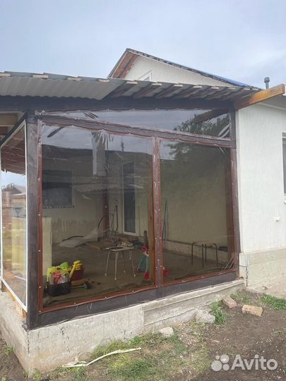 Гибкие окна на веранду