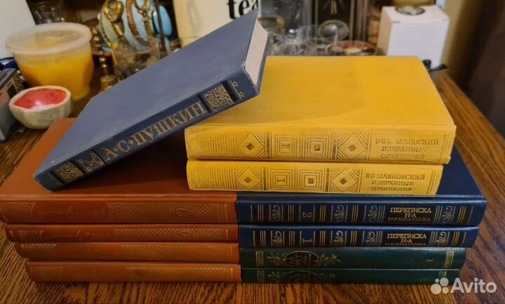 Собр. соч. Пушкин 10 т. Лермонтов 4 т. Фет. 2 т