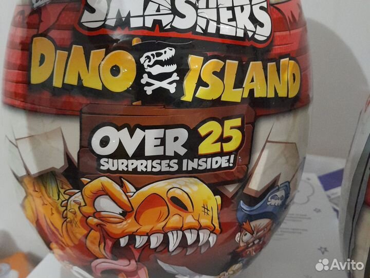 Яйца дино smashers большие