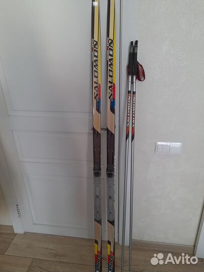 Лыжи+палки+ботинки Salomon 38