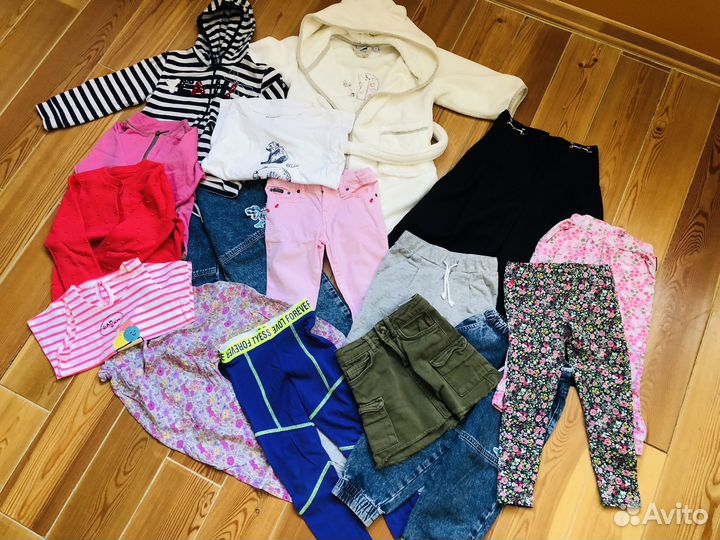 Вещи пакетом на девочку р.104-110