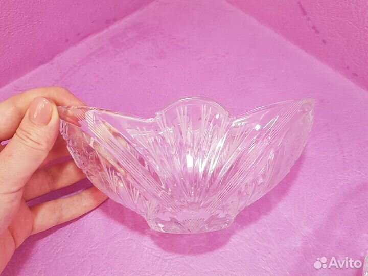 Конфетница салатник хрусталь