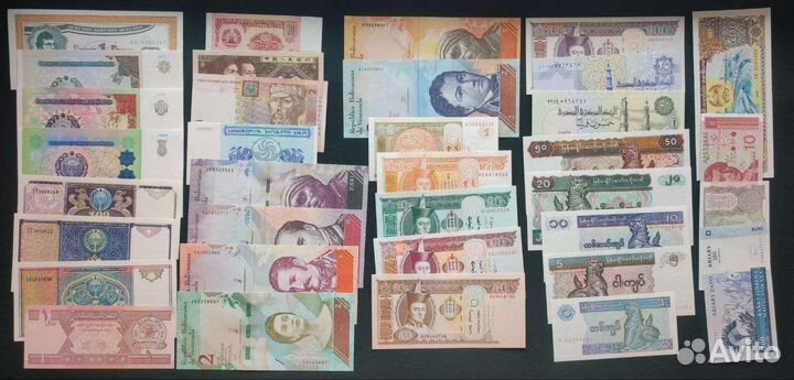 92 штуки банкноты набор