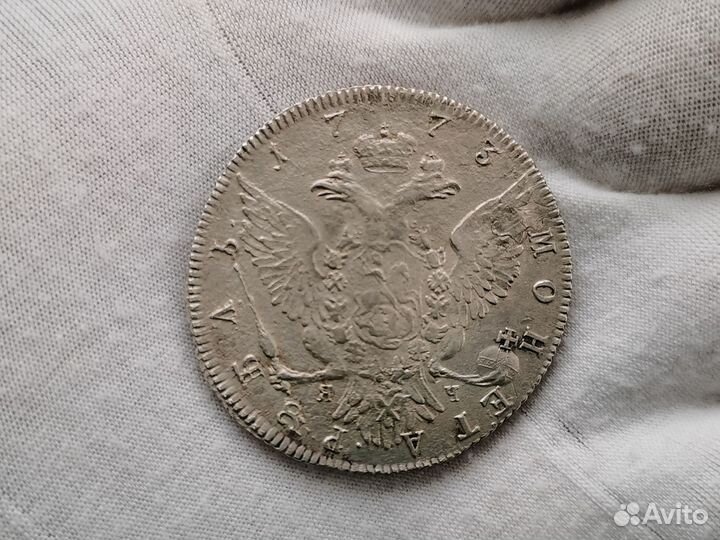 Монета рубль 1773 спб яч ти Екатерина II оригинал