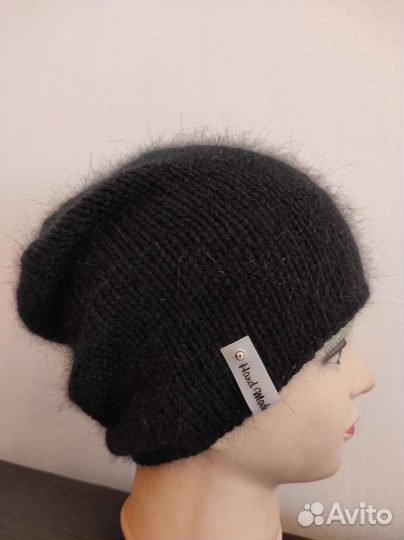 Шапка бини из пуха норки ручной работы