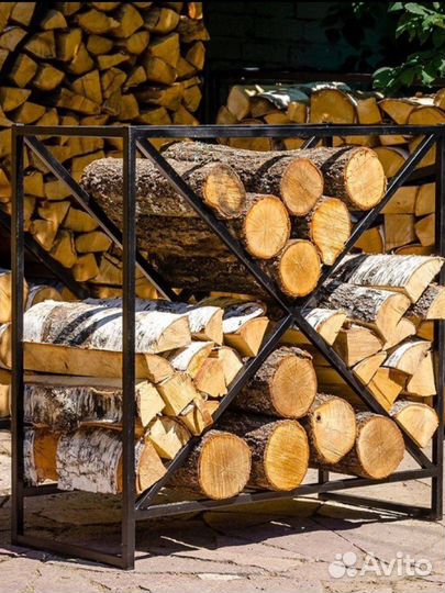 Дровница (Поленница) лофт уличная