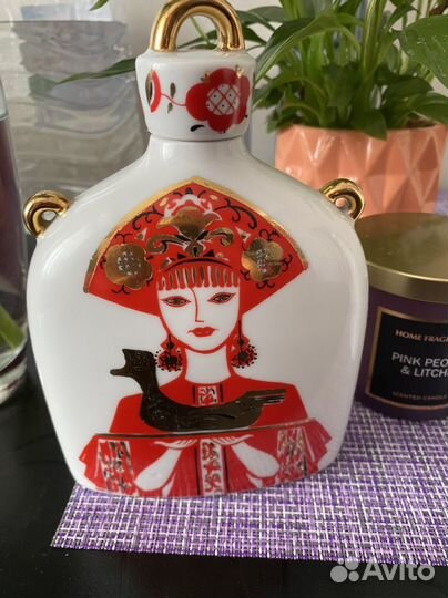 Штофы и графины СССР для вина, фарфор