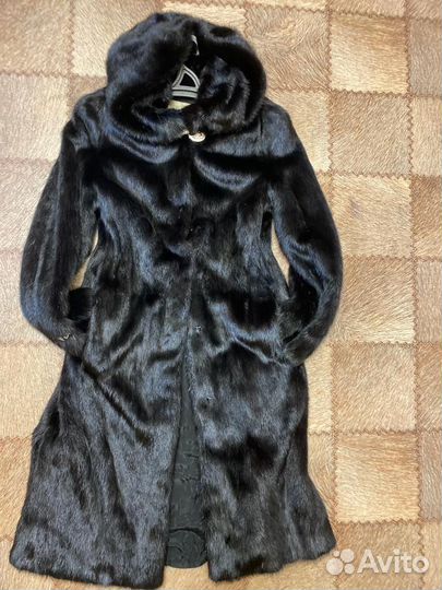 Шуба норковая с капюшоном 46 48