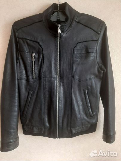 Кожаная куртка косуха мужская