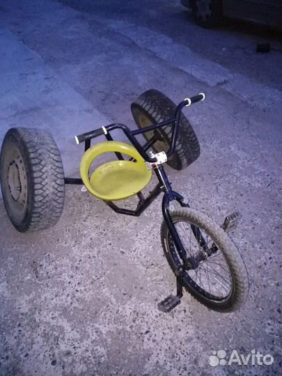 Велосипед на автомобильных колёсах (трайк)