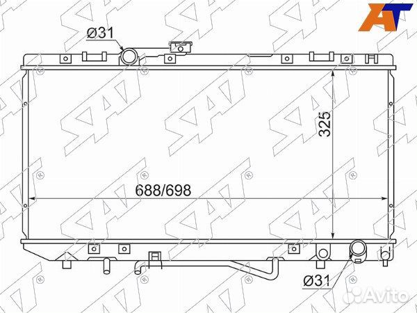 Радиатор toyota carina ED