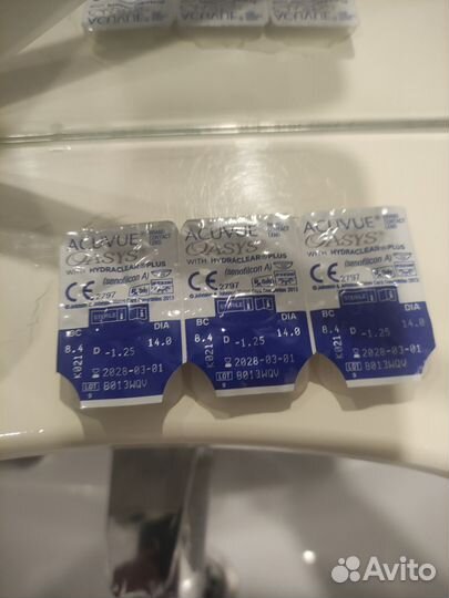Линзы контактные acuvue oasys 1,25