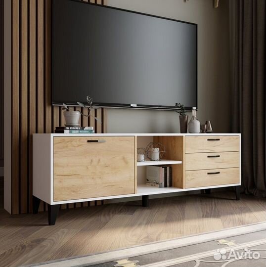 Тумба тв белая Парус-9