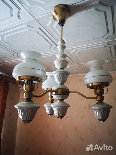 Люстра фарфоровая СССР