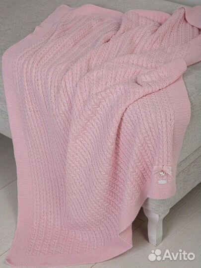 Плед детский вязаный 100/80