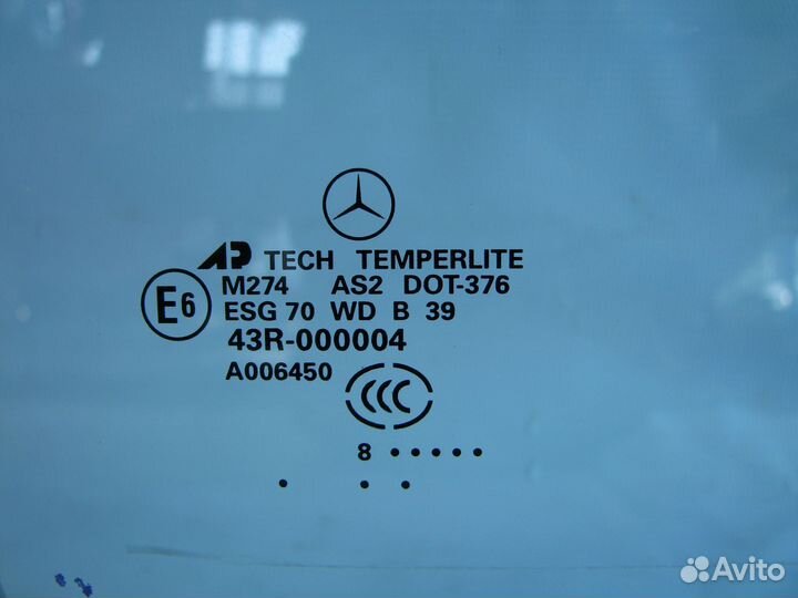 Mercedes W164 ML164 Стекло передней правой двери