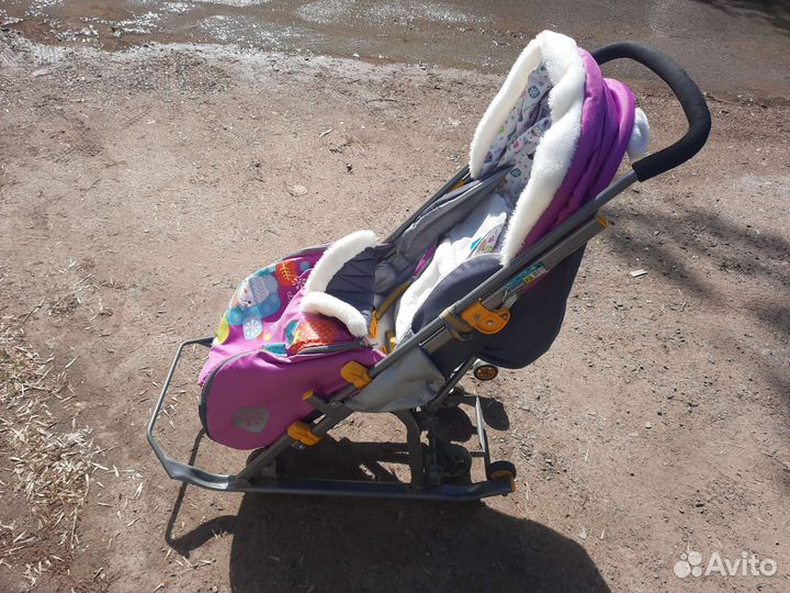 Детские санки коляска Ника 7-2