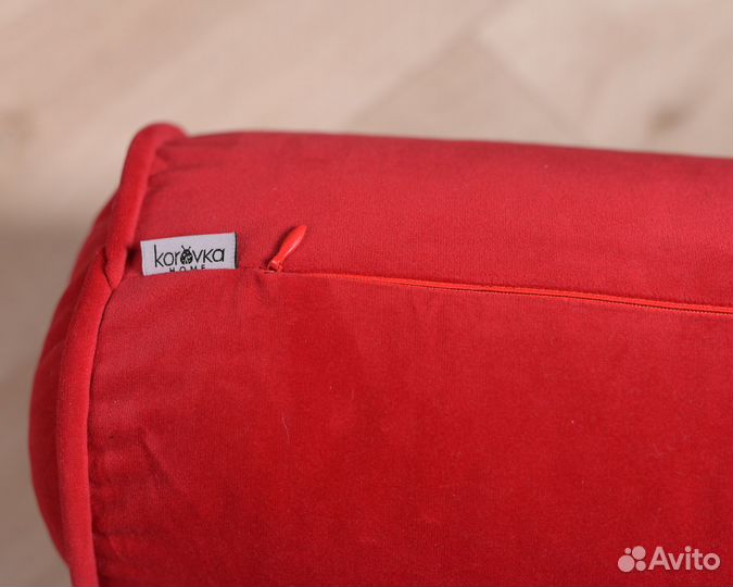 Валики-подушки из натурального велюра 51х18 см