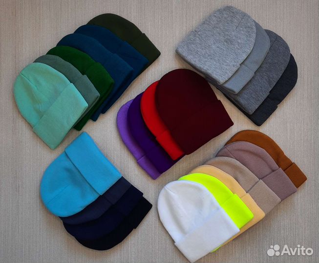 Демисезонные новые шапки
