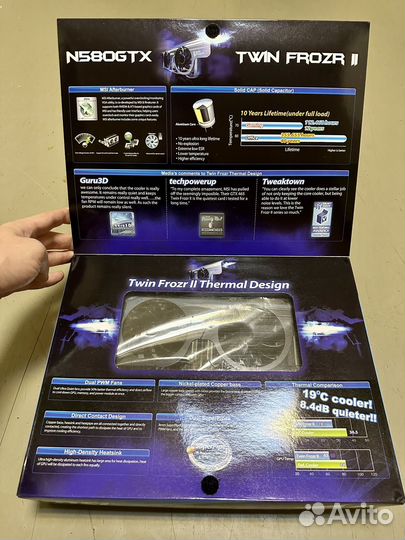 Видеокарта MSI GTX 580 (не рабочая)