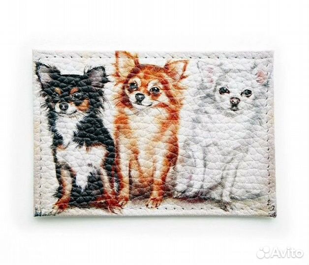 Обложка для карточки (проездного) кожа Россия