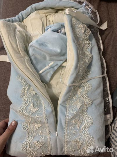 Конверт на выписку для мальчика весна осень