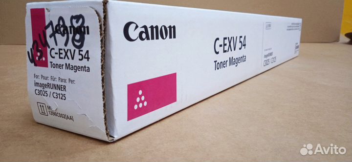 Тонер Canon C-EXV 54 Magenta/Пурпурный (1396C002)