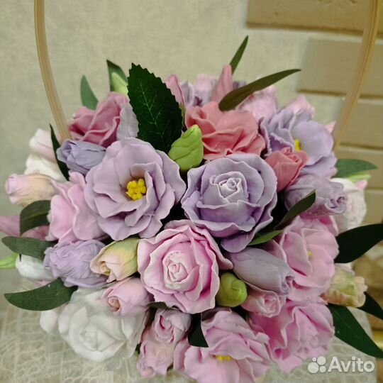 Букет мыльных цветов