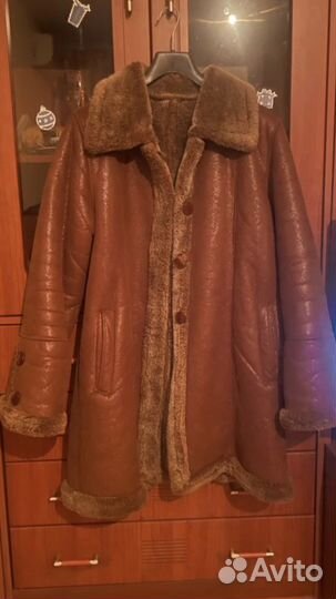 Дубленка натуральная женская размер L