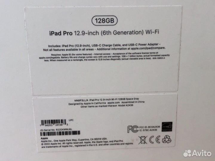 Новый Apple iPad Pro 12.9-inch M2 Wi-Fi Space Gray