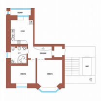 2-к. квартира, 72,5 м², 4/9 эт.