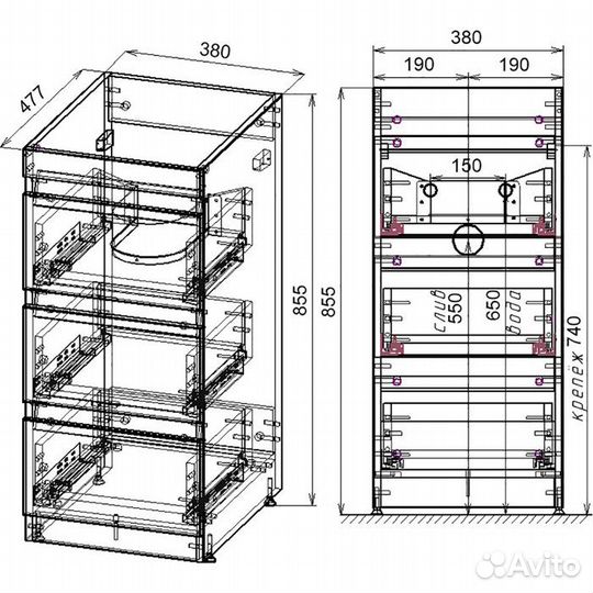 Тумба под раковину