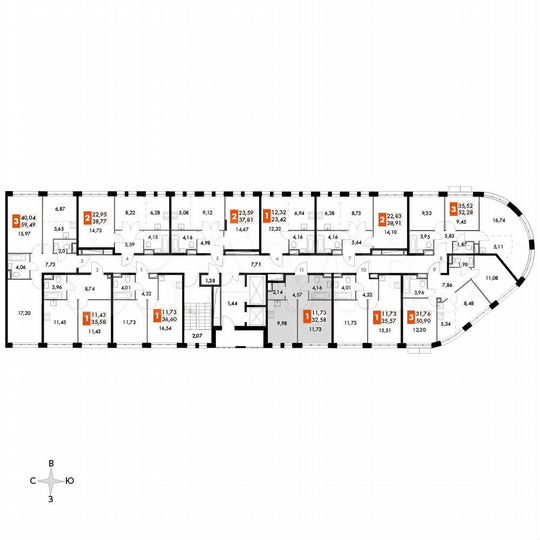 1-к. апартаменты, 32,6 м², 4/15 эт.