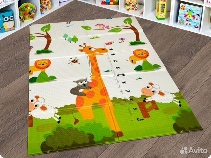 Детский коврик для ползания новый (заводской брак)