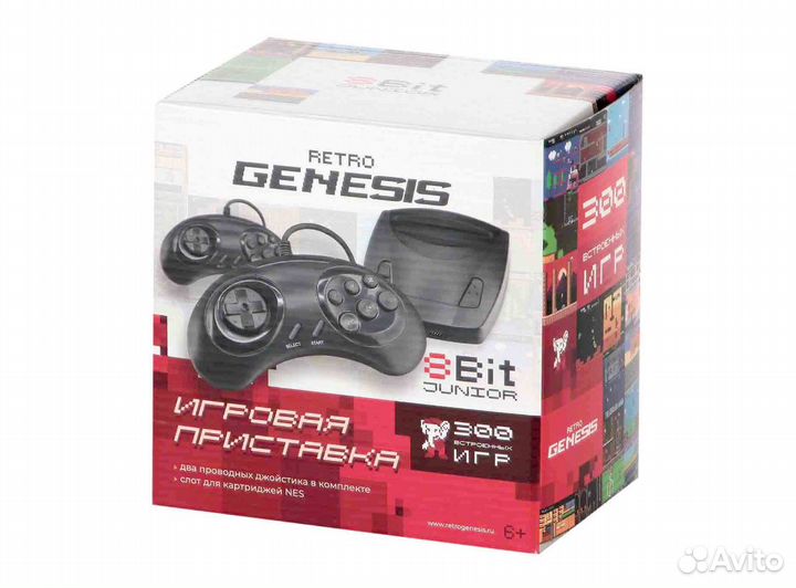 Игровая консоль Retro Genesis Junior 8Bit 300 игр