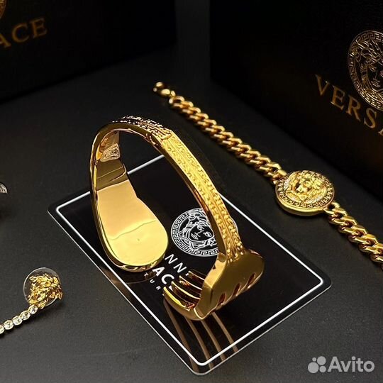 Серьги Versace браслет Версаче