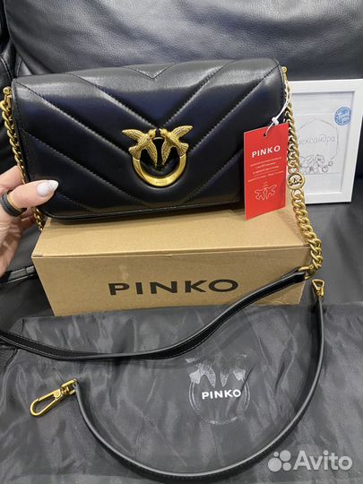 Сумка pinko натуральная кожа