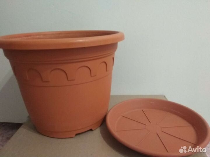 Горшок для Цветов под Керамику Италия Пластик