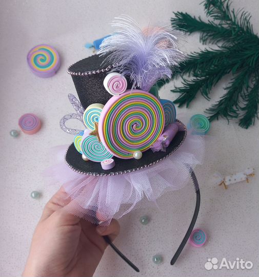 Ободок шляпка 