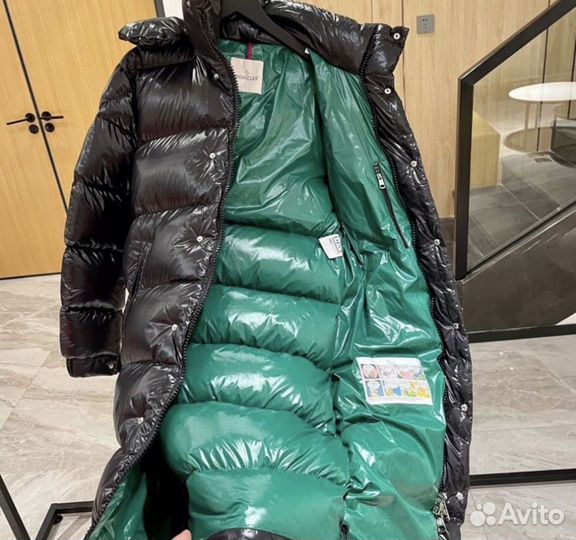 Куртка пуховик moncler длинный