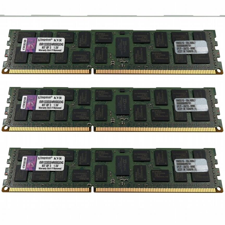 [KVR1333D3D4R9SK3/24G] Оперативная Память Kingston Kvr1333d3d4r9sk3/24g