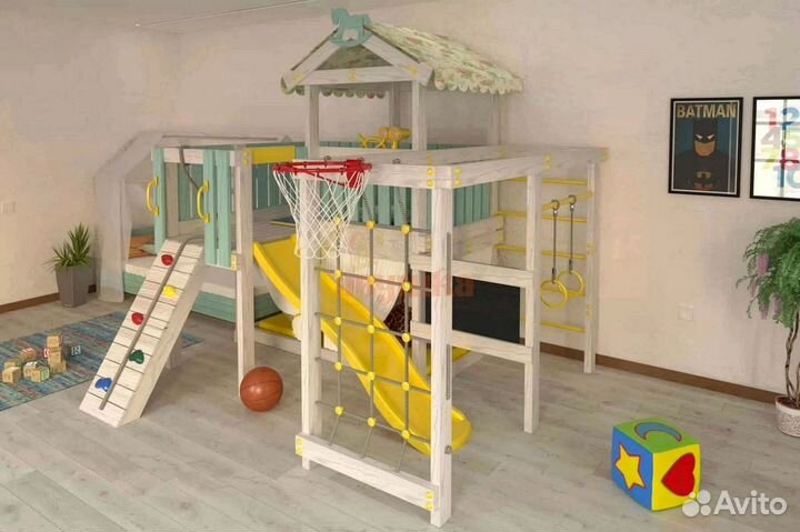 Игровой комплекс Савушка Baby 8 голубой для дома