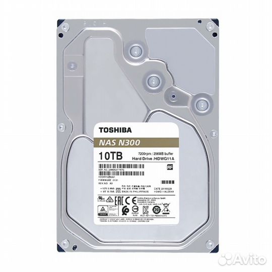 Внутренний жесткий диск Toshiba 10Tb NAS N3 199940