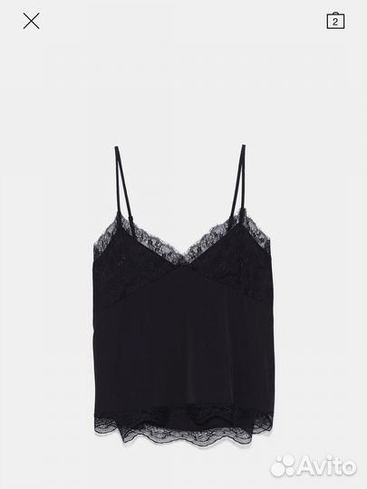 Топ в бельевом стиле zara