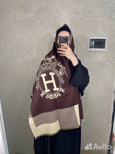 Шарф теплый эрмес